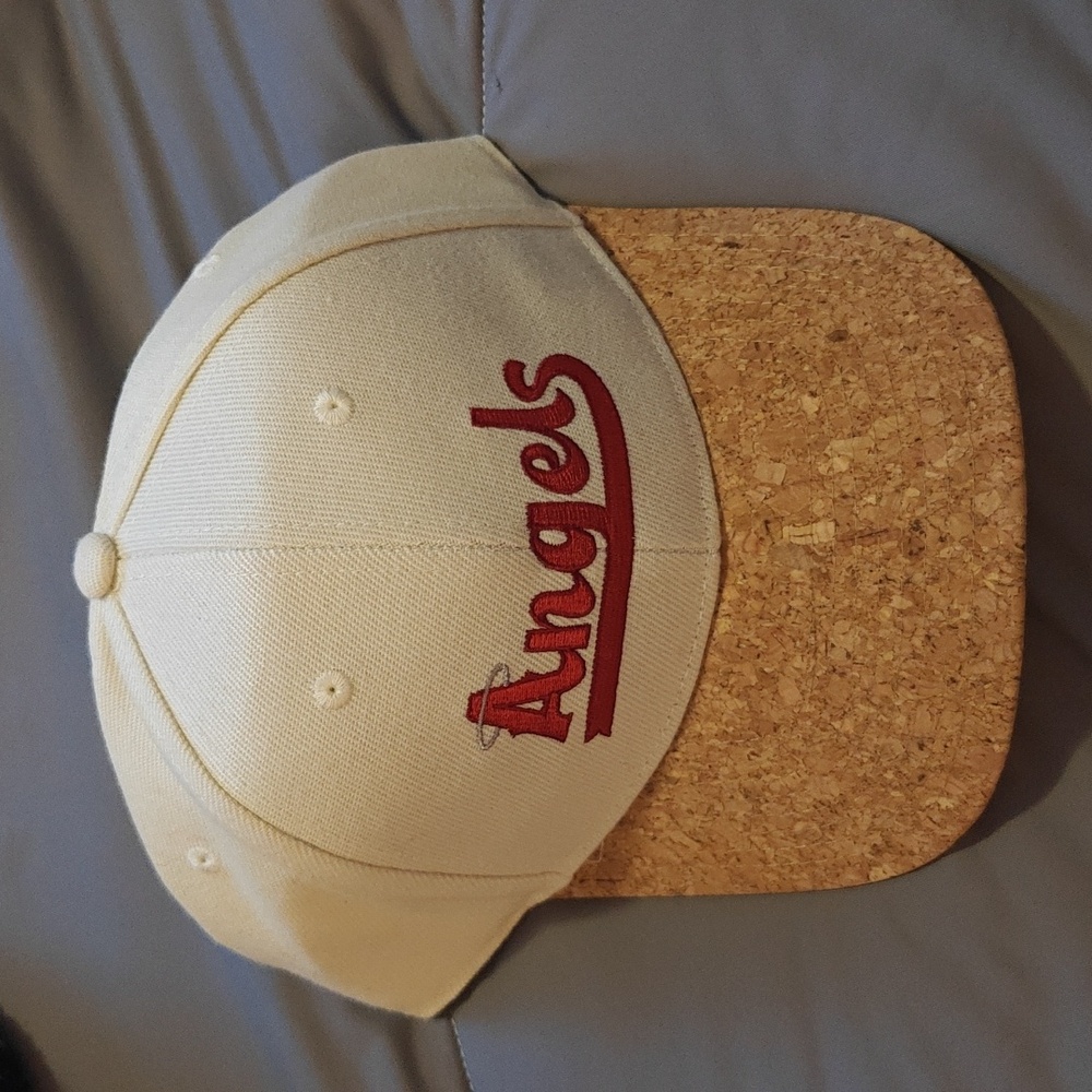 Angels Cream and Cork Baseball Cap